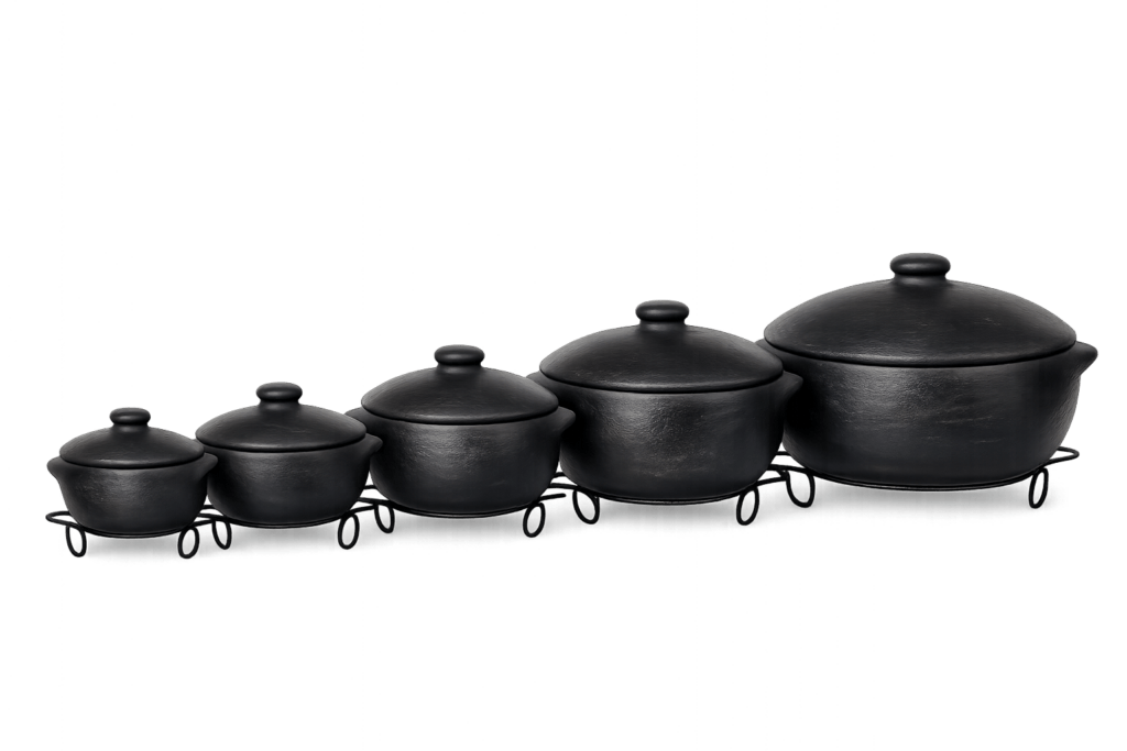 Kit panela de barro 1,5L, 2,5L, 3,5L, 5L, 9L
