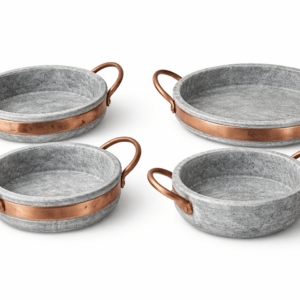 Kit pedra sabão 2 cumbuca com alça 500ml, frigideira M, frigideira G