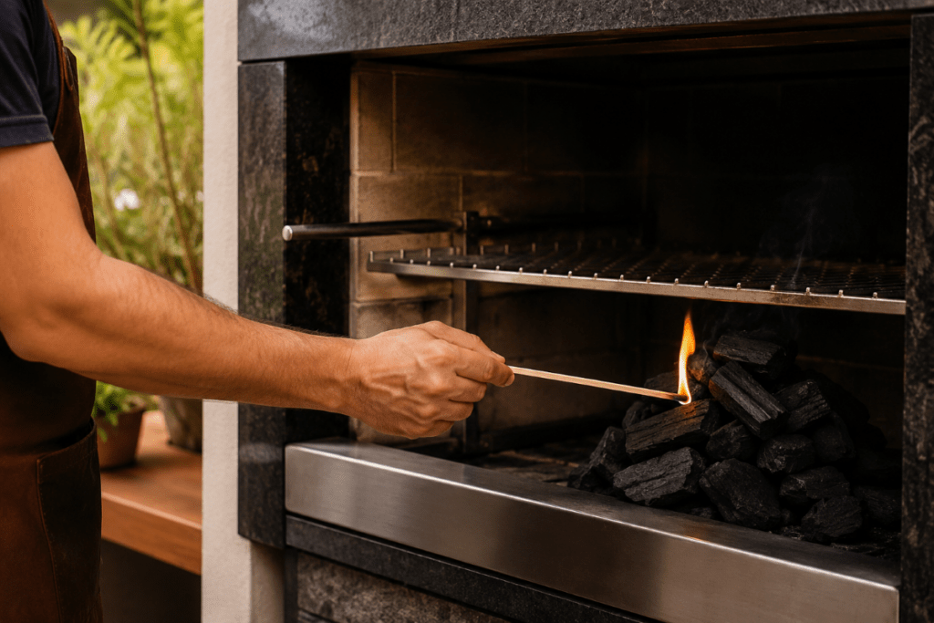 Dicas para acender a churrasqueira ChatGPT