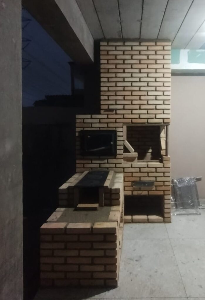 Conjunto 3em1 em caixa com saída lateral em tubulação metálica