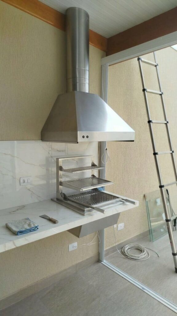 High tech em inox 80cm Vl Helena Sto André